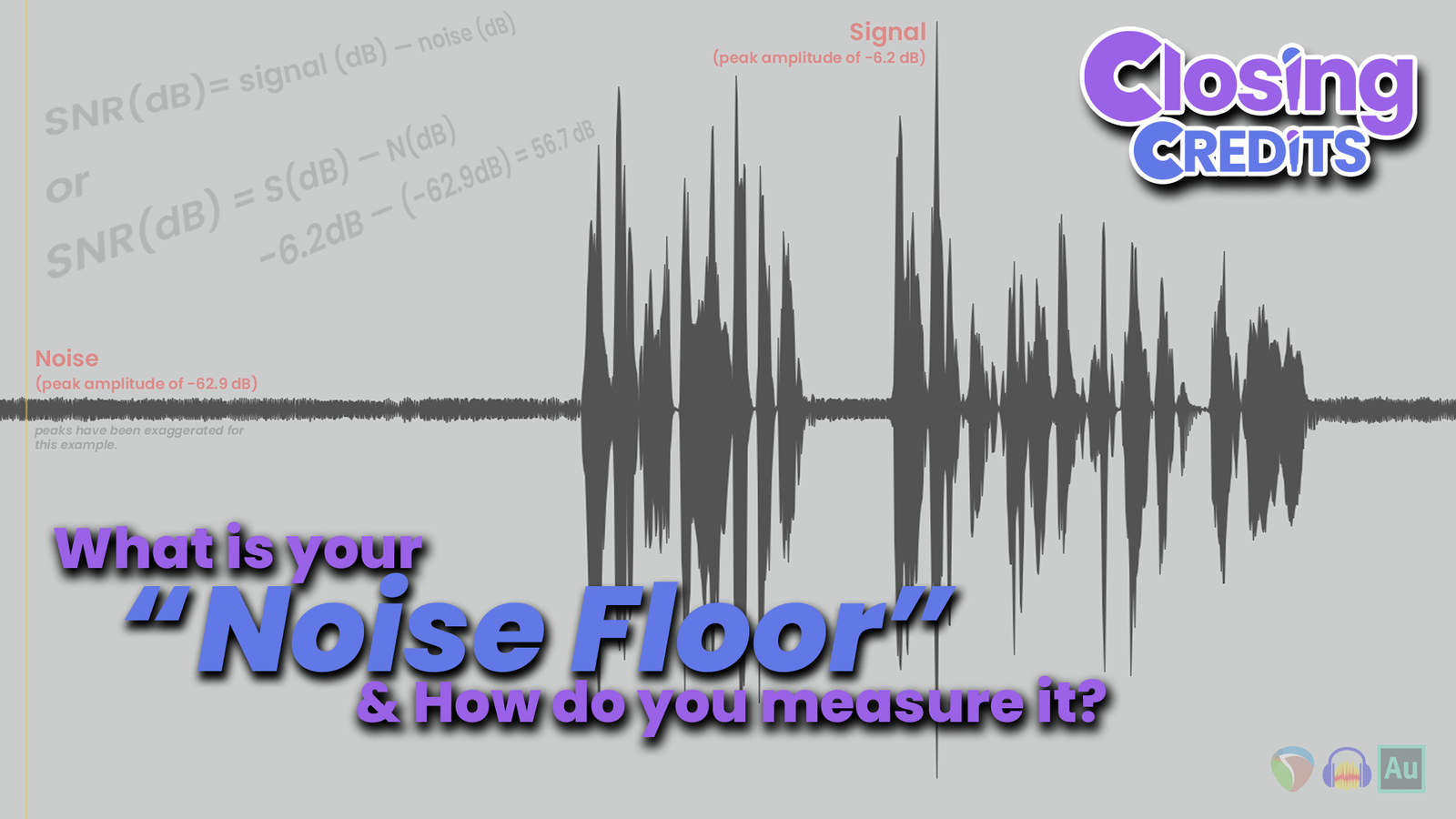 What is your "Noise Floor" & How do you measure it?